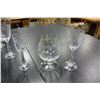 Image 3 : LOT OF ETCHED AND GOLD RIMMED STEMWARE