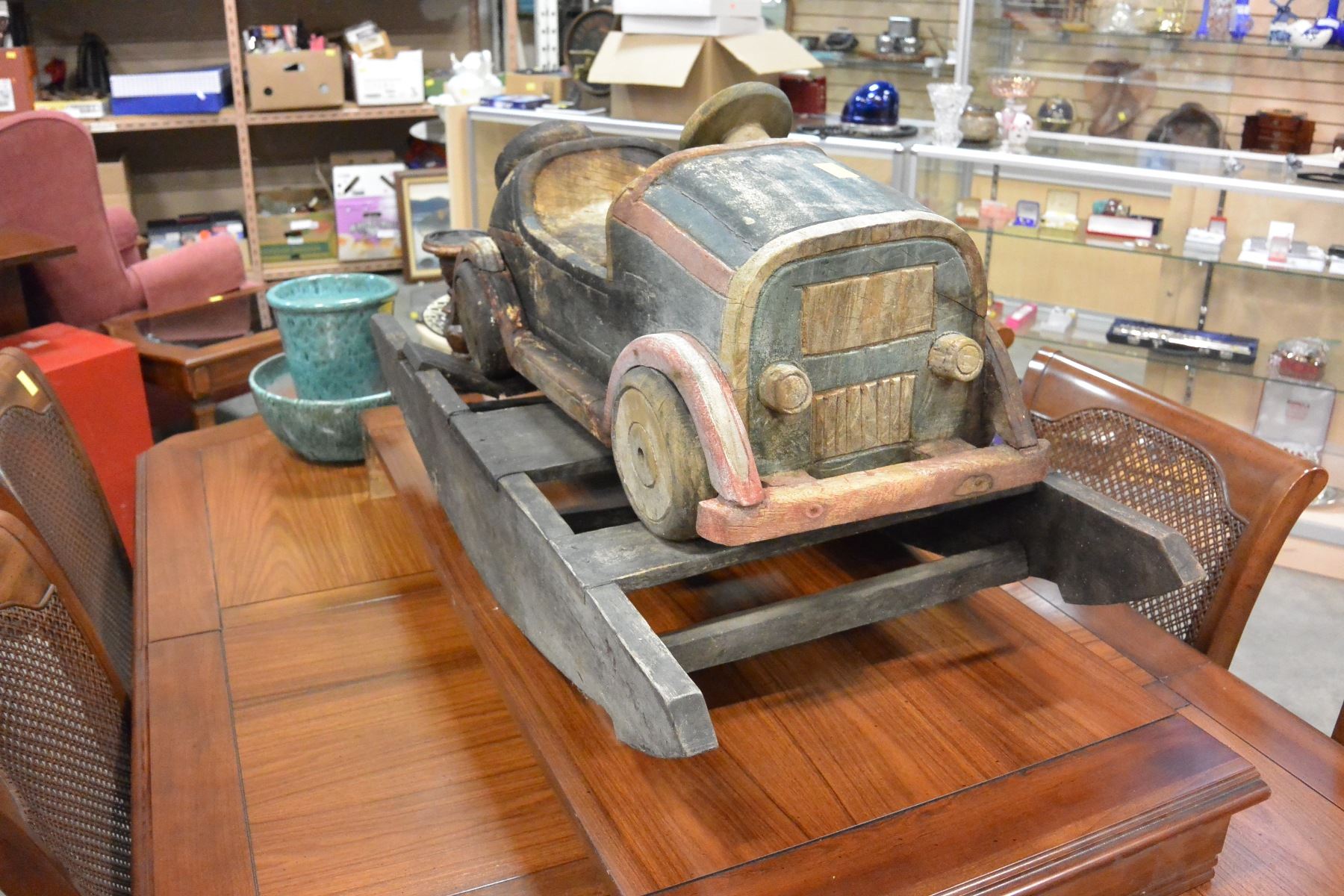 WOOD ROCKING CAR