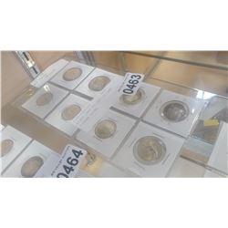 EIGHT 1867 TO 1967 25 CENT COUGAR COINS