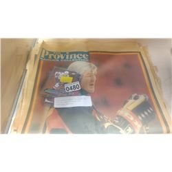 HOCKEY CARDS AND NEWSPAPER