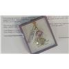 Image 2 : STERLING SILVER GOLD PLATED GENUINE PURPLE AND GREEN AMETHYST NECKLACE WITH APPRAISEL $1200.00