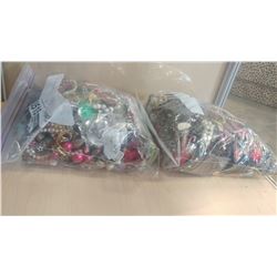 TWO LARGE BAGS OF JEWELLRY