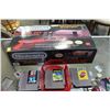 Image 1 : NINTENDO ENTERTAINMENT SYSTEM AS NEW WITH ORIGINAL BOX PACKAGING AND 3 GAMES