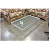 Image 2 : METAL GLASSTOP COFFEE TABLE