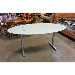 IKEA GALANT GLASSTOP DINING TABLE