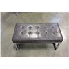 Image 3 : MODERN CHROME AND LEATHER BENCH