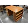 Image 5 : MAPLE 3 DRAWER DESK WITH SHELF