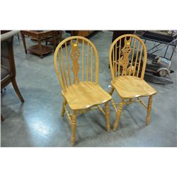 2 MAPLE DINING CHAIRS