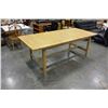 Image 1 : LARGE PINE IKEA DINING TABLE WITH LEAF