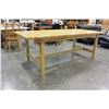 Image 2 : LARGE PINE IKEA DINING TABLE WITH LEAF