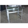 Image 1 : CHROME GLASSTOP ENDTABLE