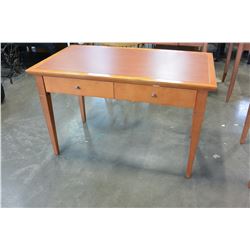 MODERN MAPLE 2 DRAWER DESK