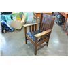 Image 2 : MISSION OAK ARMCHAIR IN GOOD ORIGINAL CONDITION