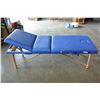 Image 1 : AS NEW HEALTHLINE BLUE MASSAGE TABLE