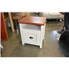 Image 1 : 1 DOOR WHITE NIGHTSTAND