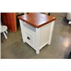 Image 2 : 1 DOOR WHITE NIGHTSTAND