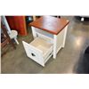 Image 3 : 1 DOOR WHITE NIGHTSTAND