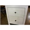 Image 3 : 2 DRAWER WHITE ENDTABLE
