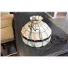 Image 1 : HANGING LEADED GLASS LAMP