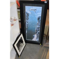 TWO FRAMED PRINTS