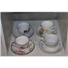 Image 2 : LOT OF 8 CHINA CUPS AND SAUCERS