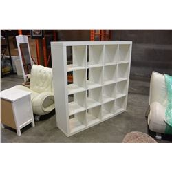 WHITE IKEA CUBICLE SHELF