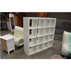 WHITE IKEA CUBICLE SHELF