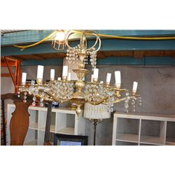 VINTAGE CHANDELIER WITH CRYSTALS