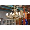 Image 2 : VINTAGE CHANDELIER WITH CRYSTALS