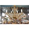 Image 4 : VINTAGE CHANDELIER WITH CRYSTALS