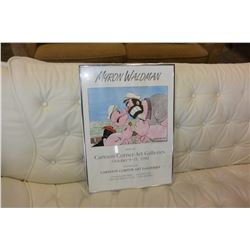 SIGNED MYRON WALDMAN POSTER CREATOR OF POPEYE AND BETTY BOOP