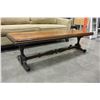 Image 2 : LONG VINTAGE WALNUT COFFEE TABLE