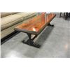 Image 3 : LONG VINTAGE WALNUT COFFEE TABLE