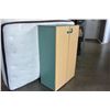 Image 2 : GREEN AND MAPLE 2 DOOR CABINET WITH KEYS