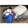Image 1 : TWO BOXES OF BEDDING AND PILLOWS