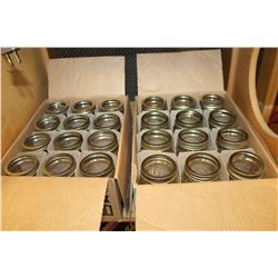 TWO BOXES OF MASON JARS