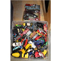 BOX OF TOY VEHICLES