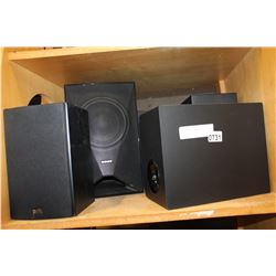 LOT OF CUSTOMER RETURN SPEAKERS AND SUB