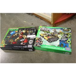 2 NINJA TURTLES MEGA BLOKS TOYS