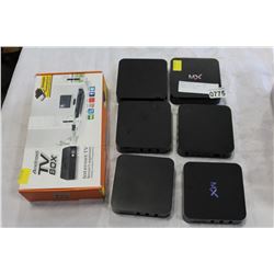 ANDROID TV BOX AND 6 MX ANDROID TV BOXES