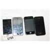 Image 1 : LOT OF FOUR IPHONE 3GS AND 5 AND 4S ETC