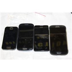 LOT OF THREE SAMSUNG PHONES AND HUAWEI
