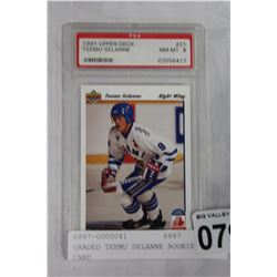 GRADED TEEMU SELANNE ROOKIE CARD