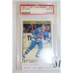 GRADED JOE SAKIC ROOKIE CARD