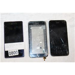 SONY XPERIA AND TWO HUANEI PHONES AS IS