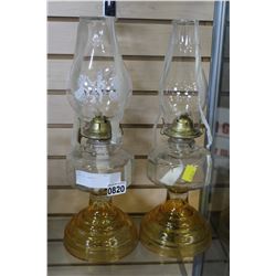 TWO OIL LAMPS