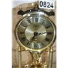 Image 2 : GLASS DOME CLOCK AND TWO CRYSTAL DESK CLOCKS
