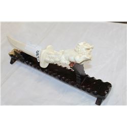EASTERN KNIFE ON STAND