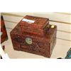 Image 1 : TWO CARVED WOOD JEWELLRY BOXES