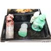Image 3 : EASTERN LACQUER JEWELLRY BOX WITH CONTENTS